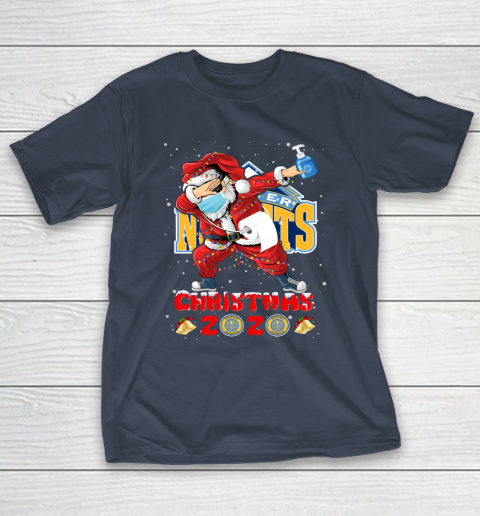 Denver Nuggets Funny Santa Claus Dabbing Christmas 2020 NBA T-Shirt 3