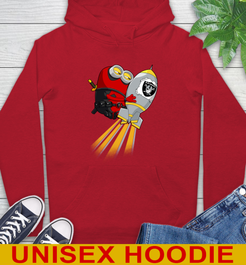 NFL Football Oakland Raiders Deadpool Minion Marvel Shirt Hoodie 10