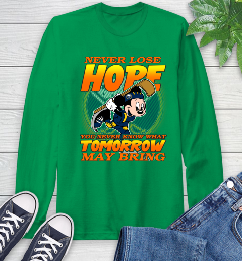 Buffalo Sabres NHL Hockey ootball Mickey Disney Never Lose Hope Long Sleeve T-Shirt 8