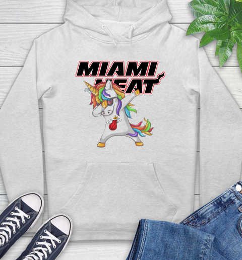 Miami Heat NBA Basketball Funny Unicorn Dabbing Sports Hoodie