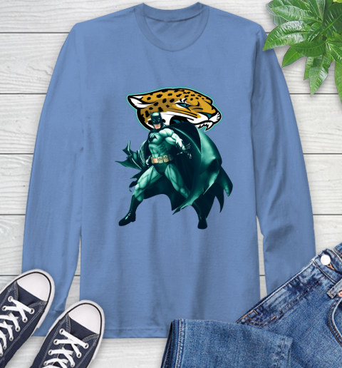 NFL Batman Football Sports Jacksonville Jaguars Long Sleeve T-Shirt 11