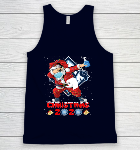 Tampa Bay Rays Funny Santa Claus Dabbing Christmas 2020 MLB Tank Top 2