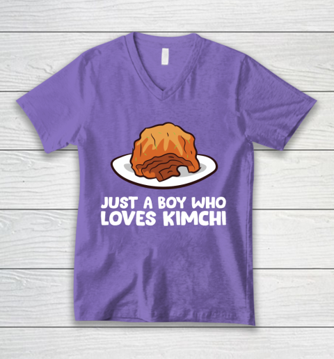Just a Boy Who Loves Kimchis Funny Kimchi V-Neck T-Shirt 8