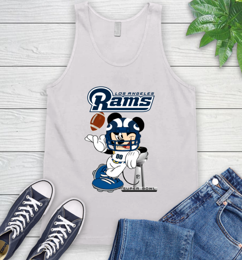 NFL Los Angeles Rams Mickey Mouse Disney Super Bowl Football T Shirt Tank Top