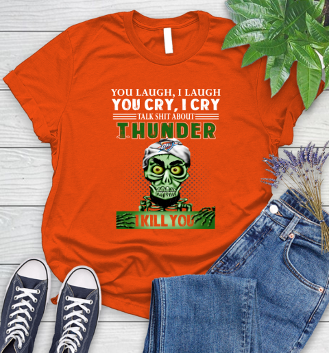 NBA Talk Shit About Oklahoma City Thunder I Kill You Achmed The Dead Terrorist Jeffrey Dunham Basketball Women's T-Shirt 3