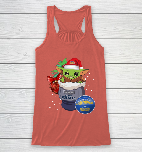 Denver Nuggets Christmas Baby Yoda Star Wars Funny Happy NBA Racerback Tank 4