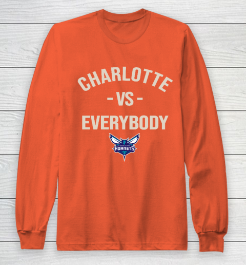 Charlotte Hornets Vs Everybody Long Sleeve T-Shirt 3