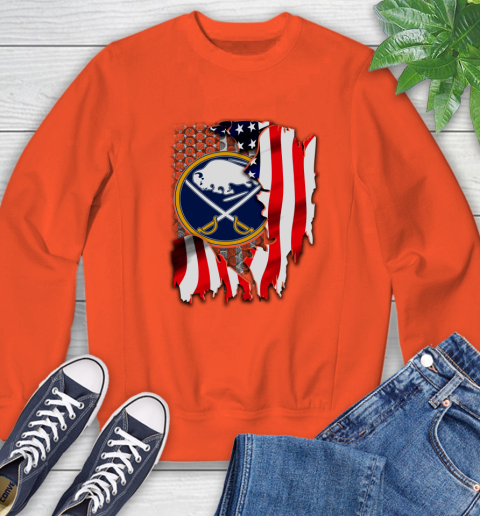 Buffalo Sabres NHL Hockey American Flag Sweatshirt 3