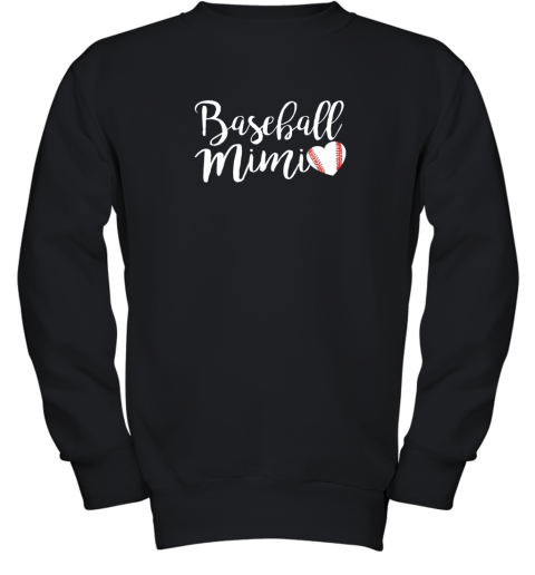 Funny Baseball Mimi Shirt Gift Youth Sweatshirt