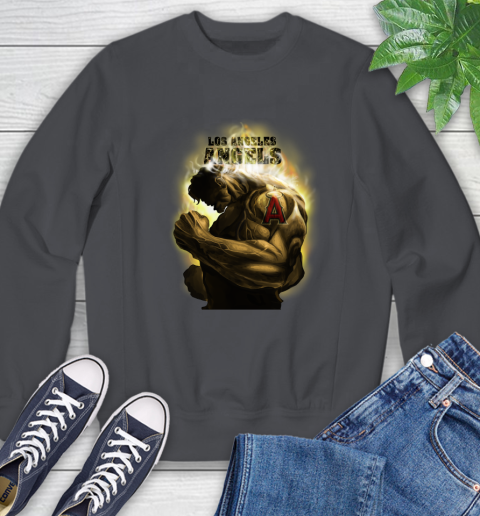 Los Angeles Angels MLB Baseball Hulk Marvel Avengers Sports Sweatshirt 6