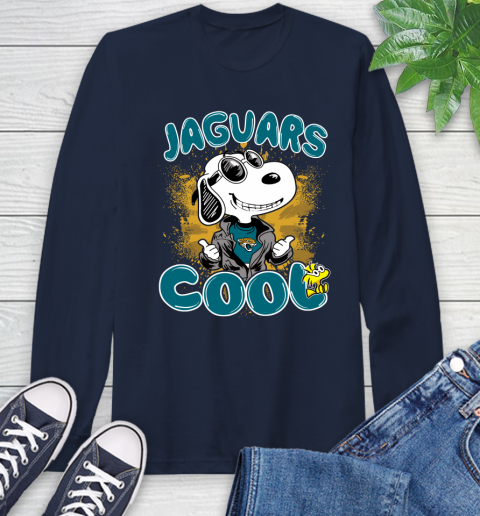 NFL Football Jacksonville Jaguars Cool Snoopy Shirt Long Sleeve T-Shirt 3