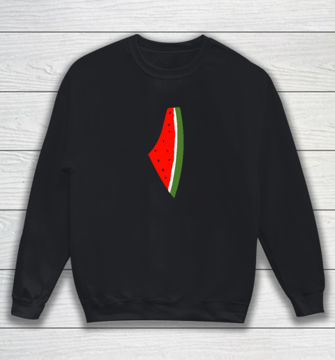 Palestine Watermelon Shirt Palestine Map Sweatshirt