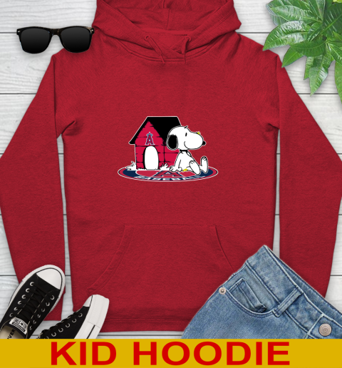 MLB Baseball Los Angeles Angels Snoopy The Peanuts Movie Shirt Youth Hoodie 11