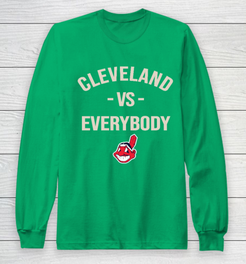 Cleveland Indians Vs Everybody Long Sleeve T-Shirt 4