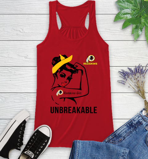 NFL Washington Redskins Girl Unbreakable Football Sports Racerback Tank 4