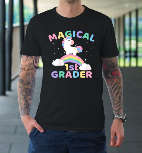 Back To School 1st First Grade Magical Unicorn Rainbow T-Shirt 9