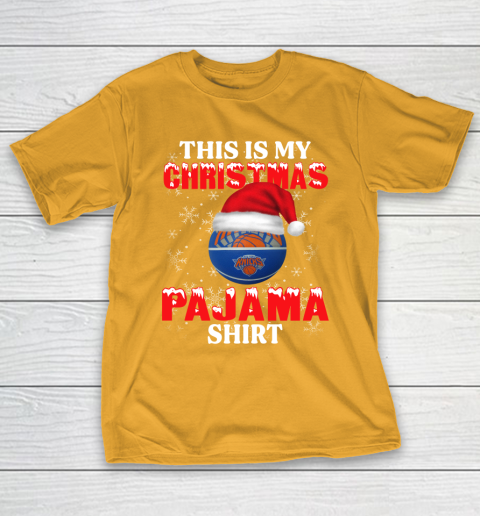 New York Knicks This Is My Christmas Pajama Shirt NBA T-Shirt 2