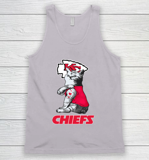 NFL Football My Cat Loves Kansas City Chiefs Tank Top 3