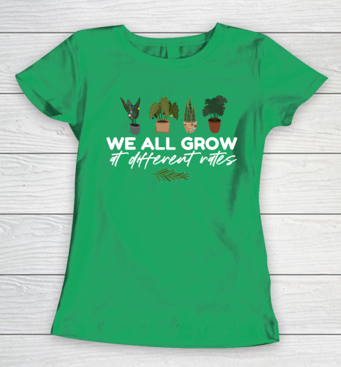 We All Grow At Different Rates, Special Education Teacher Autism Awareness Women's T-Shirt 5