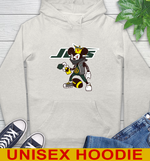 New York Jets NFL Football Mickey Peace Sign Sports Hoodie 12