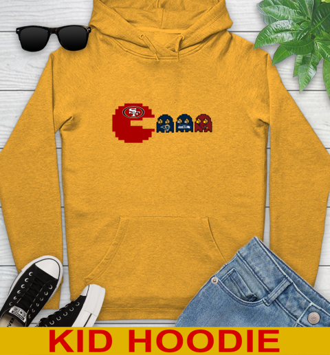 San Francisco 49ers NFL Football Pac Man Champion Youth Hoodie 3