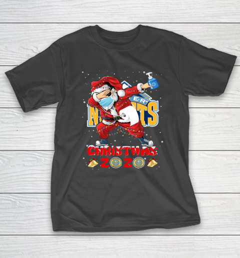 Denver Nuggets Funny Santa Claus Dabbing Christmas 2020 NBA T-Shirt