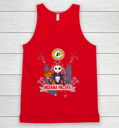 NBA Indiana Pacers Basketball Jack Skellington Halloween Tank Top 5