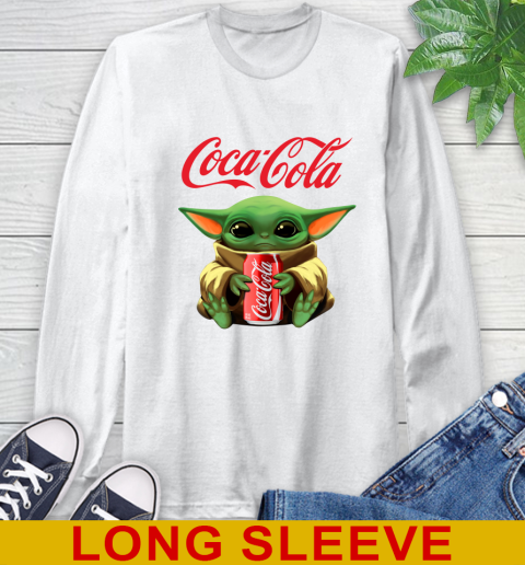 Star Wars Baby Yoda Hugs Coca Cola Soft Drink Shirt 58