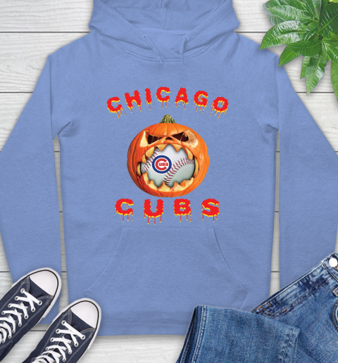 MLB Chicago Cubs Halloween Pumpkin Baseball Sports Hoodie 11