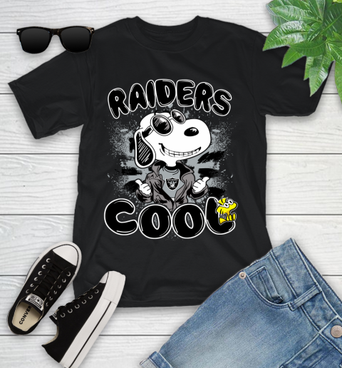 NFL Football Oakland Raiders Cool Snoopy Shirt Youth T-Shirt