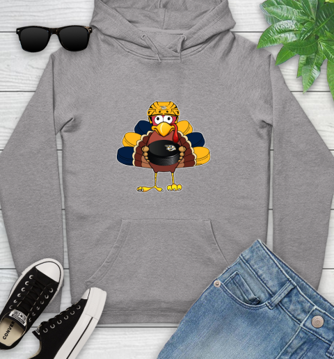 Nashville Predators Turkey Thanksgiving Day Youth Hoodie 6