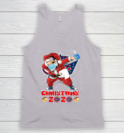 Columbus Blue Jackets Funny Santa Claus Dabbing Christmas 2020 NHL Tank Top 3