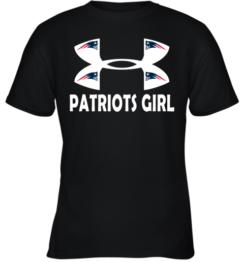 NFL New England Patriots Girl Under Armour Football Sports IQQovoXTy7m youth t shirt 26 95 151514 front black