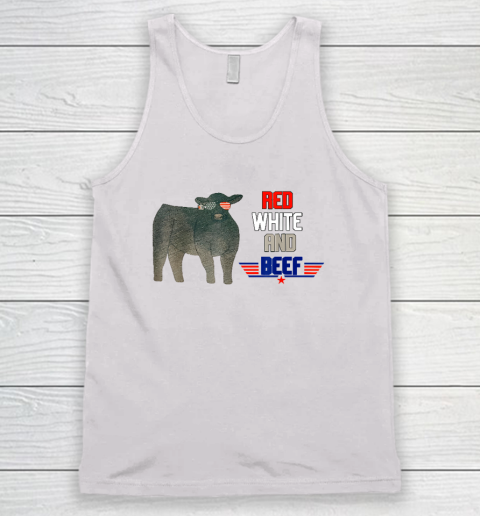 Red White And Beef Funny Tank Top