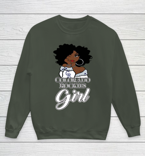 Colorado Rockiess Girl MLB Youth Sweatshirt 10