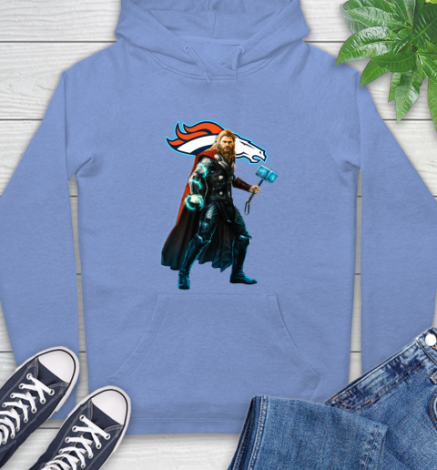NFL Thor Avengers Endgame Football Denver Broncos Hoodie 11