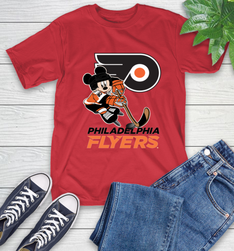 NHL Philadelphia Flyers Mickey Mouse Disney Hockey T Shirt T-Shirt 10