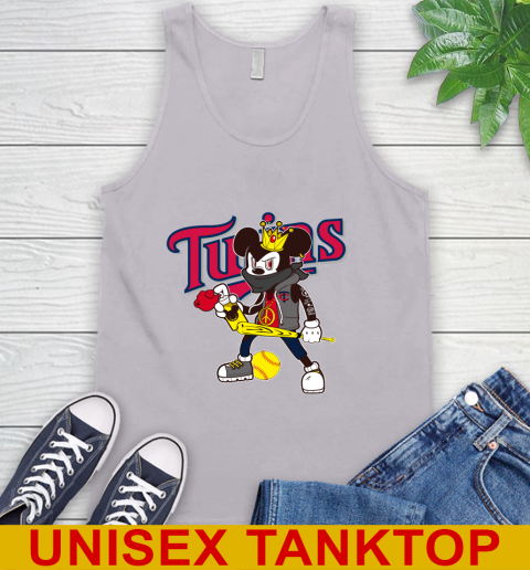 Minnesota Twins MLB Baseball Mickey Peace Sign Sports Tank Top 4