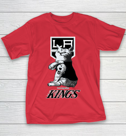 NHL My Cat Loves Los Angeles Kings Hockey Youth T-Shirt 7