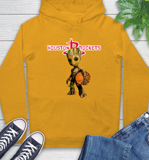 Houston Rockets NBA Basketball Groot Marvel Guardians Of The Galaxy Hoodie 3