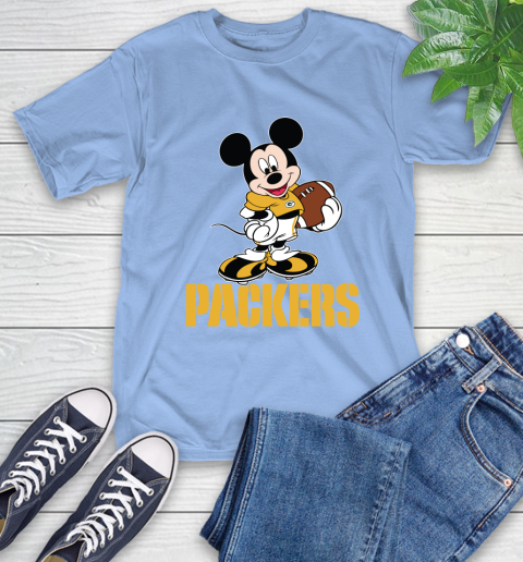 NFL Football Green Bay Packers Cheerful Mickey Mouse Shirt T-Shirt 12