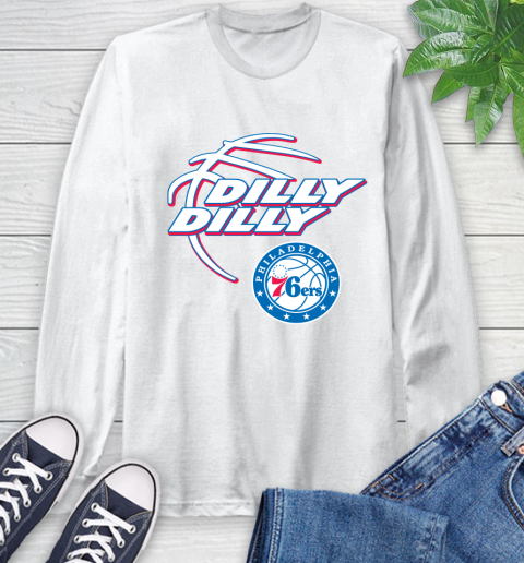 NBA Philadelphia 76ers Dilly Dilly Basketball Sports Long Sleeve T-Shirt