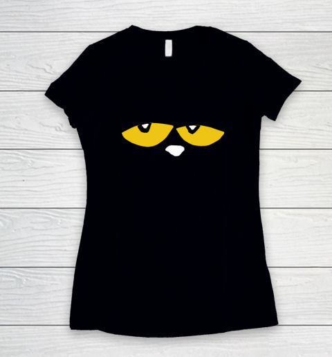This Is My Book Character Costume Blue Cat Reading Day Women's V-Neck T-Shirt