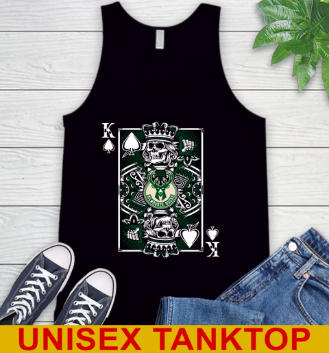 Milwaukee Bucks NBA Basketball The King Of Spades Death Cards Shirt Tank Top