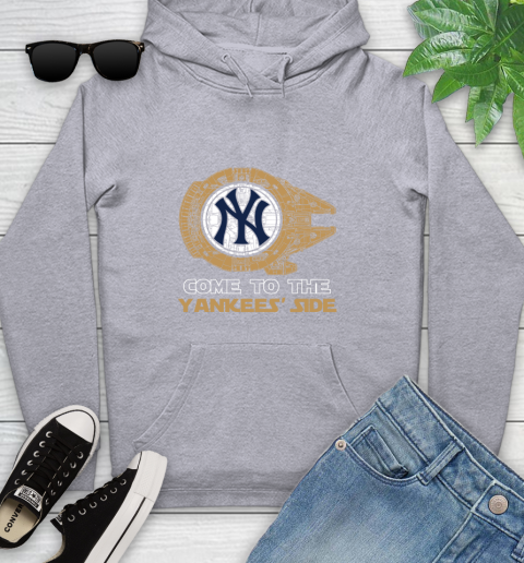 MLB Come To The New York Yankees Sox Side Star Wars Baseball Sports Youth Hoodie 6