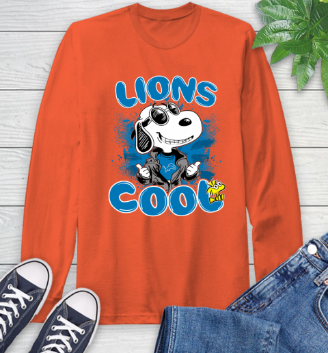 NFL Football Detroit Lions Cool Snoopy Shirt Long Sleeve T-Shirt 4