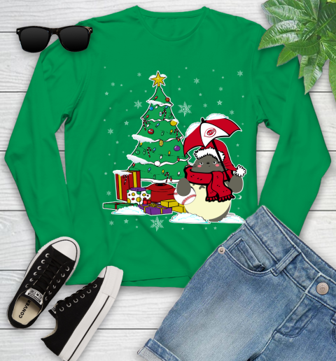 Cincinnati Reds MLB Baseball Cute Tonari No Totoro Christmas Sports (1) Youth Long Sleeve 7