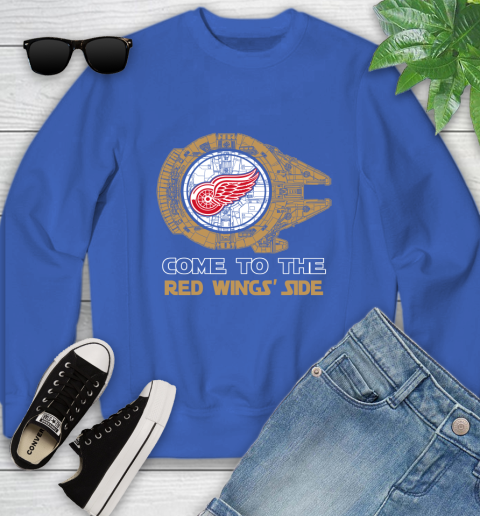NHL Come To The Detroit Red Wings Wars Hockey Sports Youth Sweatshirt 7