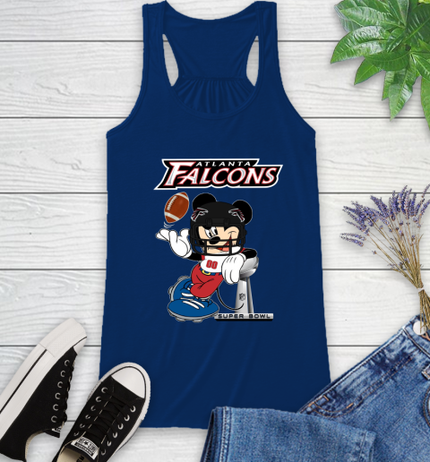 NFL Atlanta Falcons Mickey Mouse Disney Super Bowl Football T Shirt Racerback Tank 9
