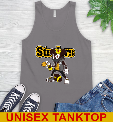 Pittsburgh Steelers NFL Football Mickey Peace Sign Sports Tank Top 7